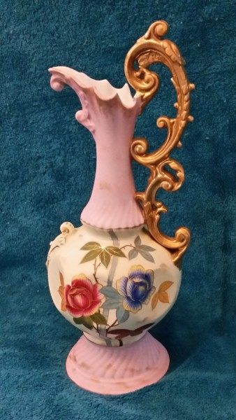A beautiful antique Victoria Austria Carlsbad pitcher or vase